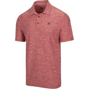 Three Sixty Six 366 Men’s Heathered Short-sleeve Golf Polo Shirt